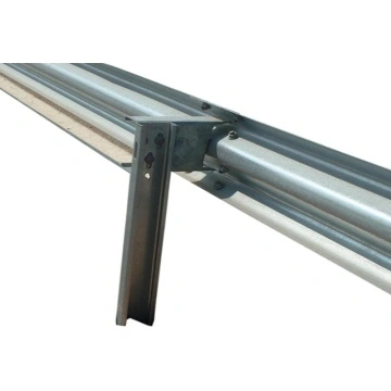 galvanized highway guardrail posts